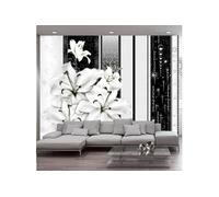 Papier peint Crying lilies in white-Taille L 350 x H 245 cm Imprimé