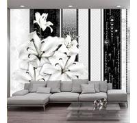 Papier peint Crying lilies in white-Taille L 400 x H 280 cm Imprimé