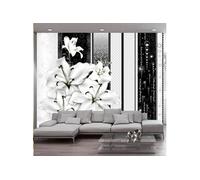 Papier peint Crying lilies in white-Taille L 100 x H 70 cm Imprimé