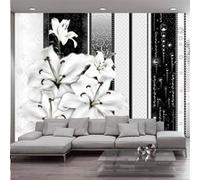 Papier peint Crying lilies in white-Taille L 200 x H 140 cm Imprimé