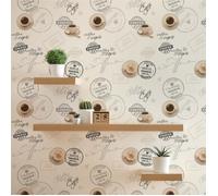 Papier Peint Cuisine M1-No.891 Papier peint en papier Crème Beige