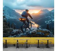 Papier Peint Cyclisme Sports Paysages 3D Panoramique intissé Murale Papier Peint xxl Fresque Murale Moderne pour Salon Chambre, Peinture Murale Décorative 500x280cm yf 127