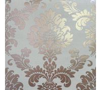 WOW Papier peint Fine Decor FD42204 – Quartz damassé or rose, paillettes