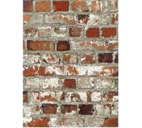 Papier peint de Briques Rouge - Muriva - Duplex - Imitation pierre et brique - Non peignable - Papier