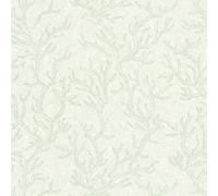 Papier peint de luxe exclusif Profhome 344973-GU papier peint intissé légèrement texturé avec un dessin graphique brillant vert argent 7,035 m2