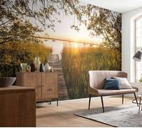 Papier Peint De Vacances 368x248cm Fresque Murale Salon Jour D'Été Au Lac