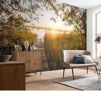 Papier Peint De Vacances 368x248cm Mural Pour Salon Jour D'Été Au Lac