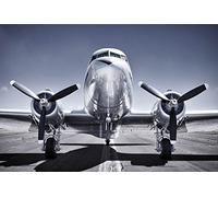 Papier Peint déco poster AVION À HÉLICES 3 x 2,70 m | Déco et photo murale XXL Qualité HD Scenolia