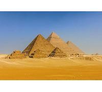 Papier Peint déco poster PYRAMIDES D'EGYPTE 3 x 2,70 m | Déco et photo murale XXL Qualité HD Scenolia