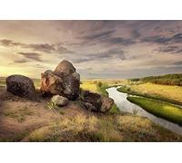 Papier Peint déco poster STONE ALONE 3 x 2,70 m | Déco et photo murale XXL Qualité HD Scenolia