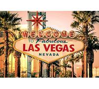 Papier Peint déco poster WELCOME TO LAS VEGAS 3 x 2,70 m | Déco et photo murale XXL Qualité HD Scenolia