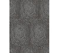 Papier Peint Décoratif Métallique Style Ethno - Métallique, Noir