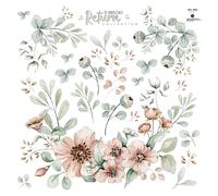 Papier peint Dekornik Meadow Flowers Pastel/Return to Innocence Blanc 100x100 cm