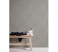 Papier Peint Design Graphique Avec Effet 3D De Michalsky - Gris, Métallique