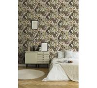 Michalsky Living 379903 Change is good Papier peint tropical Jungle Joy Papier peint intissé Beige/vert/multicolore mat lisse