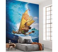 Papier Peint Disney Moana Bleu Grand Photomural 8x110 Pouces Ride The Wave