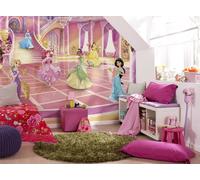 Papier Peint Disney Princess 368x254 Cm Photo Mur Décor Rose Chambre Fille