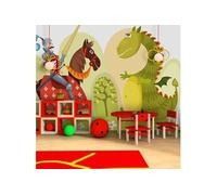 Papier Peint "Dragon & Chevalier" 309 x 400 cm