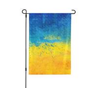 Papier peint drapeau ukrainien, drapeau de jardin double face, décoration résistante aux intempéries pour cour et terrasse, 71 x 102 cm