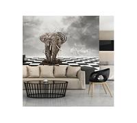 Papier peint Échec et mat : éléphant le roi 2-Taille L 200 x H 154 cm Imprimé