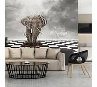 Papier peint Non renseigné Papier peint Echec et mat : éléphant le roi 2-Taille L 250 x H 193 cm