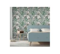 Papier peint Eden Gris et vert clair - 53cm x 10m