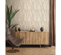 A.S. Création Papier peint intissé Nara 387431 effet bois Crème Beige Gris 10,05 m x 0,53 m