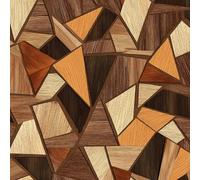 Papier peint Effet Bois Rétro épais mat à décoller et à colle 44x600 cm Géométrie Des Cernes D'arbres Meubles Autocollants Amovible Comptoir Contact Papier Stickers Muraux pour Bains Salon Chambre