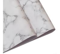 Papier peint effet marbre élégant pour rénovation de cuisine, auto-imperméable et imperméable, 40 cm x 10 m pour un entretien facile (gris foncé)
