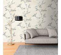 Livingwalls 398841 Papier peint intissé de qualité supérieure Motif animal crème, noir 3,71 m x 2,80 m Fabriqué en Allemagne