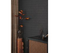 Papier Peint Élégant Avec Détails Dorés - Noir, Or, Anthracite