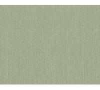 Papier peint en laine avec support textile en vert, rouleau : 10,05 m x 0,53 m (5,33 m²), TA-305396521