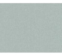 Papier peint en laine avec support textile en vert, rouleau : 10,05 m x 0,53 m (5,33 m²), TA-305396554