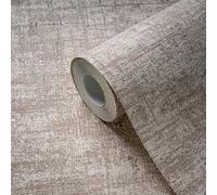 Papier Peint En Look Usé Avec Des Accents Dorés - Gris, Blanc, Or