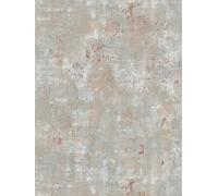 Papier Peint En Look Usé Avec Des Accents Métalliques - Gris, Bleu, Bronze