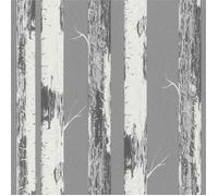 papier peint en papier 285420 papier peint fleurs floral 53 x 1005 cm Rasch Selection gris