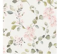 papier peint en papier 285772 papier peint fleurs floral 53 x 1005 cm Rasch Selection Pink