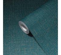 Livingwalls Papier peint intissé My Home 386944 Bleu océan doré uni 10,05x0,53 m