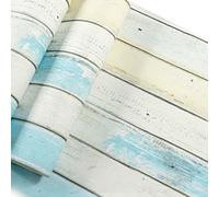 Papier peint en PVC à motif grain de bois pour murs, non auto-adhésif et imperméable, adapté pour les projets de décoration de la maison comme les murs de cuisine et de salle de bain, taille 0 53 x 9