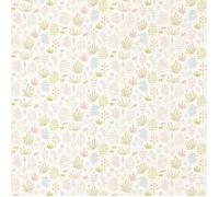 Papier Peint Enfant Casadeco Happy Dreams Herbes Roses Vert Multicolore