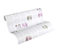 Papier Peint Enfant Little Stars Papier peint intissé 10.05 m x 0.53 m Rosé Blanc Fabriqué en Allemagne par Livingwalls 358621 35862-1