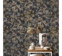 Erismann Trèfle Fleur Papier Peint Texturé Vinyle Botanique Charbon 10415-15