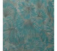 Papier Peint Erismann Décoratif Feuille Métallique Texturé Teal 10373-19