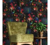 Papier Peint Erismann Instawalls Paon Oiseaux Exotiques Et Fleurs Multi 6371-15