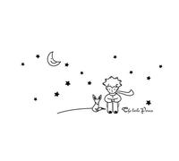 Papier peint, étoiles lune le petit prince autocollant mural commande décor mur bricolage beau art stickers muraux très pratique et populaire intelligent