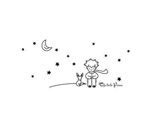 Papier peint, étoiles lune le petit prince autocollant mural commande décor mur bricolage beau art stickers muraux très pratique et populaire intelligent