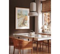 Papier Peint Exclusif Avec Surface Texturée - Marron, Métallique