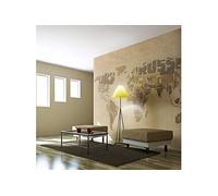 Papier peint Explorers' map of the World 2-Taille L 250 x H 193 cm Imprimé G