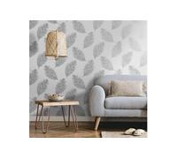 DUTCH WALLCOVERINGS Papier Peint Fawning Feather Gris Clair Revêtement Mural