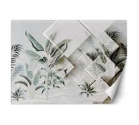 Papier Peint - Feeby - Motif Feuilles vertes 3D - 150x105 cm - Entoilage 130g/m2 - Intérieur